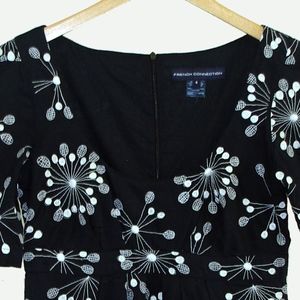 French Connection Embroidered Cotton Dress